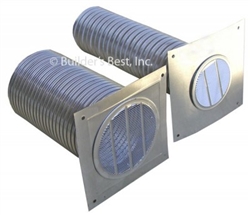 Micro Louver Eave Vent 3" Diameter - faceplate only