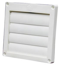 Louvered Plastic hood for 4 inch duct