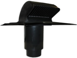 Roof mounted exhaust vent with duct adapter