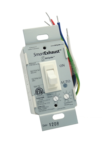 SE1-W AirCycler SmartExhaust Toggle Switch  White 