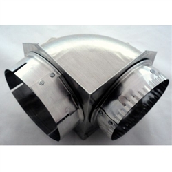 4 inch Close Elbow, SAF-T-DUCT® 90' Elbow