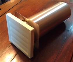 4 Inch Louvered Exhaust Vent w/tail