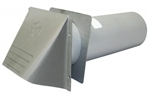 4" Wide Mouth, Heavy Duty Dryer Vent with wall sleeve
