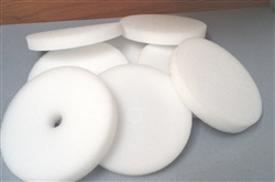 Twenty-five foam insulation disks